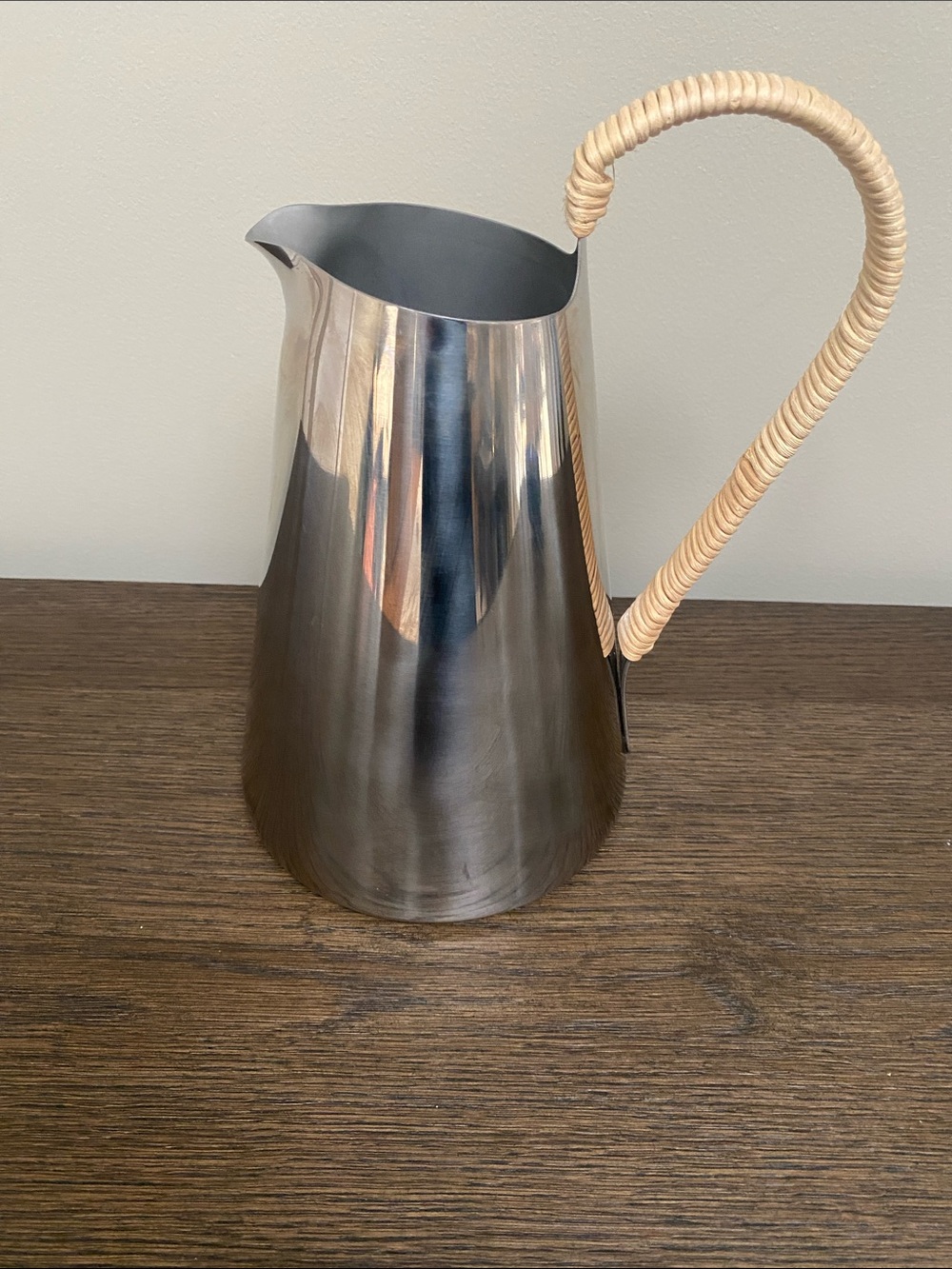 Stelton Freja Pitcher Stainless Steel Pitcher with Woven Handle - Silver